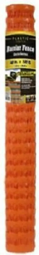 Midwest Air 889211A 48" X 50 Ft 1.75" X 2.12" Orange Pvc Safety Barrier Fence / Fencing - Quantity Of 6 1