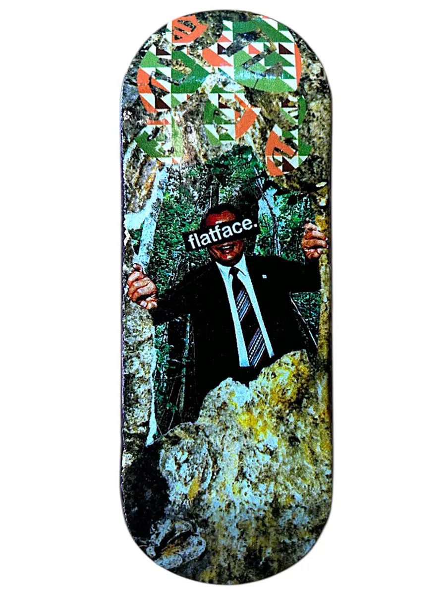 Flatface X Cowply G16 Fingerboard Deck - Jay Collage 1
