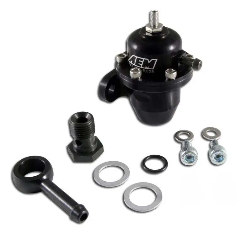 Aem 86-93 Acura / 95-98 Tl / 88-91 Civic/Crx / 92-01 Prelude Black Adjustable Fuel Pressure Regulato 1