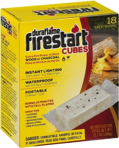 Duraflame 00845 18 Pack Of Firestart Cube Firestarters - Quantity Of 6 1