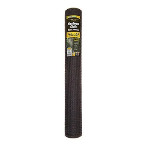 Midwest Air 889231A 2' X 25' Roll Of Black Plastic Hardware Cloth Fence - Quantity Of 3 1