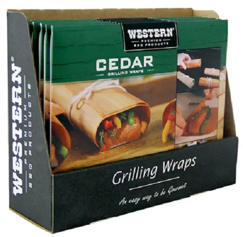 Western Premium Bbq 81231 8-Pack Of Cedar Bbq Grilling Wraps - Quantity Of 3 1