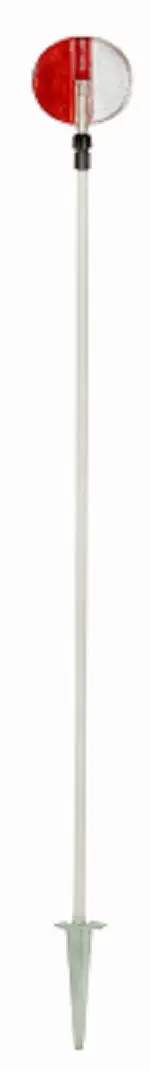 Nuvue 2665 46" To 72" Red & White Telescopic Driveway Reflector Marker - Quantity Of 10 1