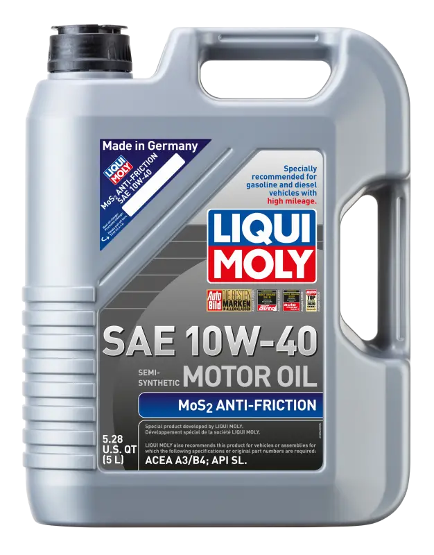 Liqui Moly 5L Mos2 Anti-Friction Motor Oil 10W40 2