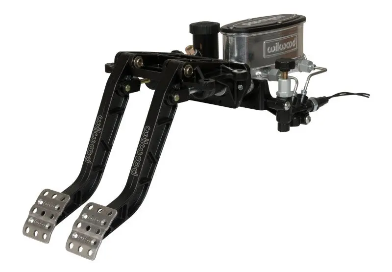 Wilwood Adjustable-Tandem Dual Pedal - Brake / Clutch - Fwd. Swing Mount - 6.25:1 - Black E-Coat 1