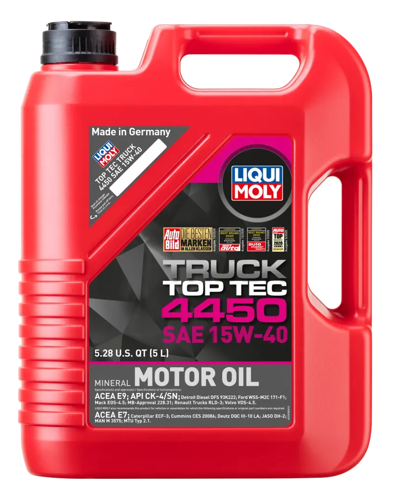 Liqui Moly 5L Top Tec Truck 4450 Motor Oil Sae 15W40 1