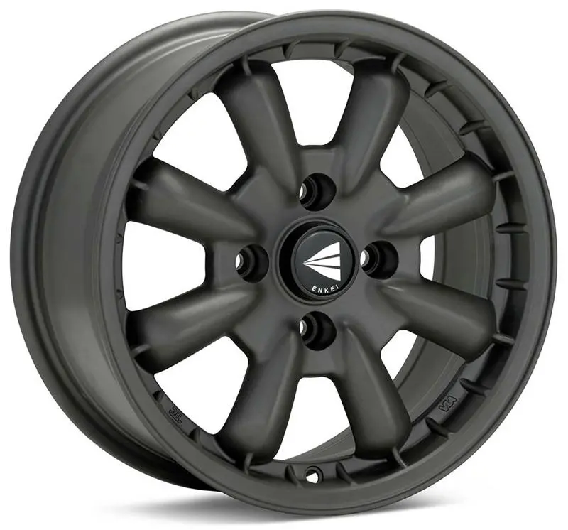 Enkei Compe 15X8 0Mm Offset 4X114.3 Bolt Pattern 72.6Mm Bore Dia Matte Gunmetal Wheel 1