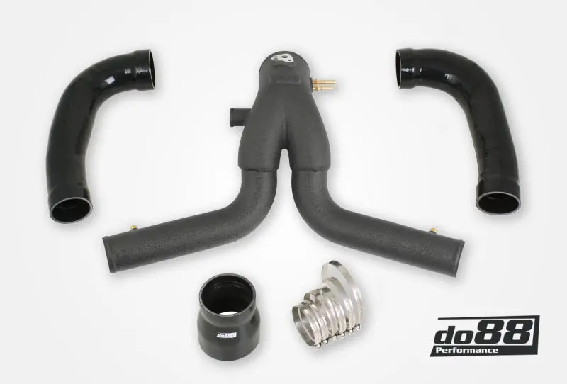 Do88 13-15 Porsche 911 Turbo/Turbo S (991.1) Y-Pipe For Do88 Intercooler - Black 1