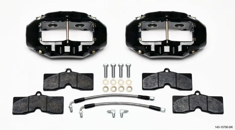 Wilwood D8-4 Rear Caliper Kit Black Corvette C2 / C3 65-82 1