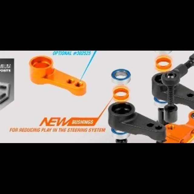 Alu Shim For Radial Play Adjustment Of Steering Arm - Orange (2) 1
