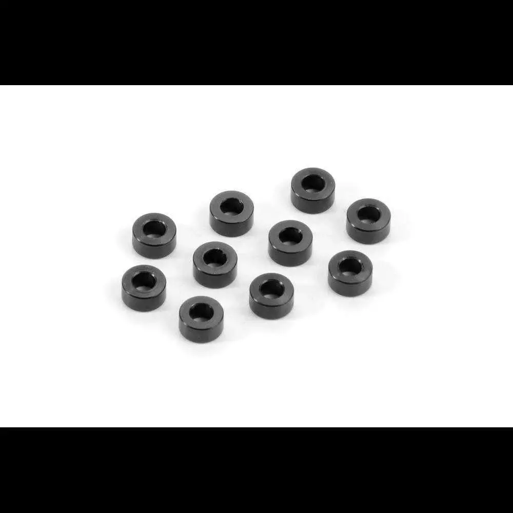 Xray Alu Shim 3X6x3.0Mm (10) - Black 1