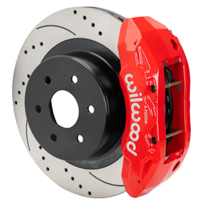 Wilwood 99-18 Chevy Silverado/Gmc Sierra 16X1.25 D&S Rotor Tx4r 4 Piston Rear Brake Kit - Red 1
