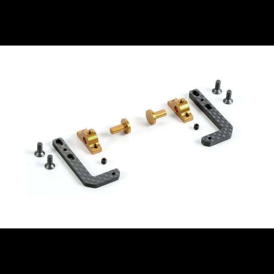 Xray T4 Graphite & Brass Fully Adjustable Battery Holder 1