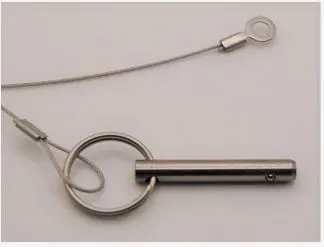 S.S. Pull Pin W/ Ring And 6" Lanyard (3091) 1
