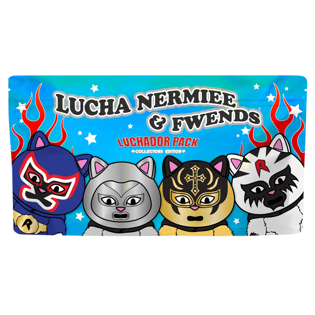 Ripndip Lucha Nermiee Keychain 4-Pack 1