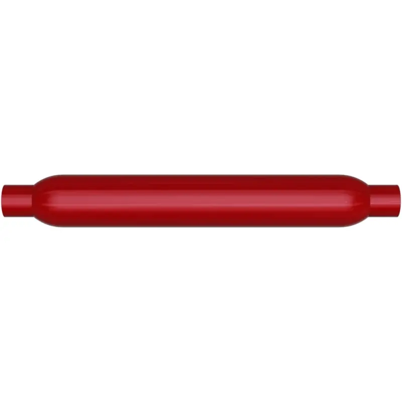 Magnaflow Muffler Red Pack Series Glasspack 3.5In Rd 22In Body Length 2In/2In Inlet/Outlet 1