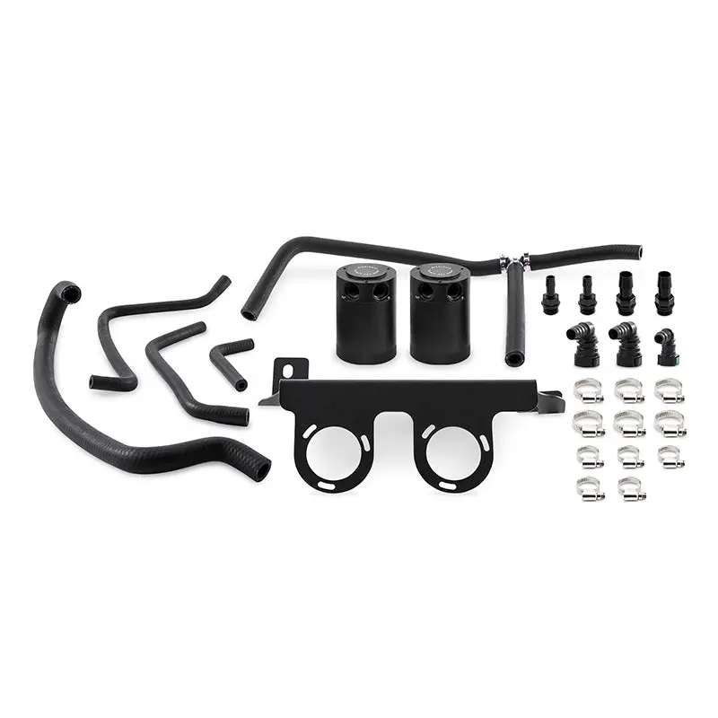 Mishimoto 2016+ Chevrolet Camaro 2.0T Baffled Oil Catch Can Kit - Black 1