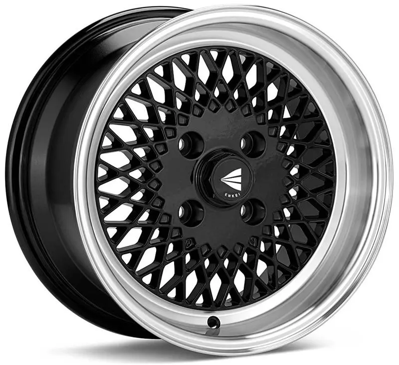 Enkei92 Classic Line 15X7 38Mm Offset 4X100 Bolt Pattern Black Wheel 1