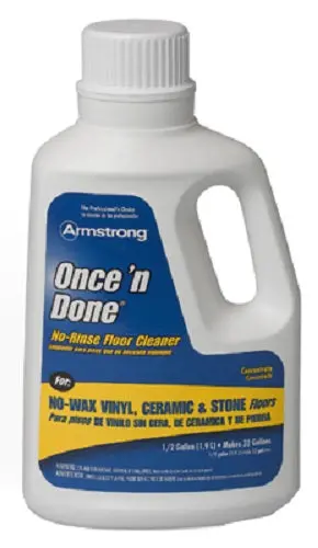 Armstrong 330806 1/2 Gallon Of Once N Done Concentrated Floor Cleaner - Quantity Of 6 1