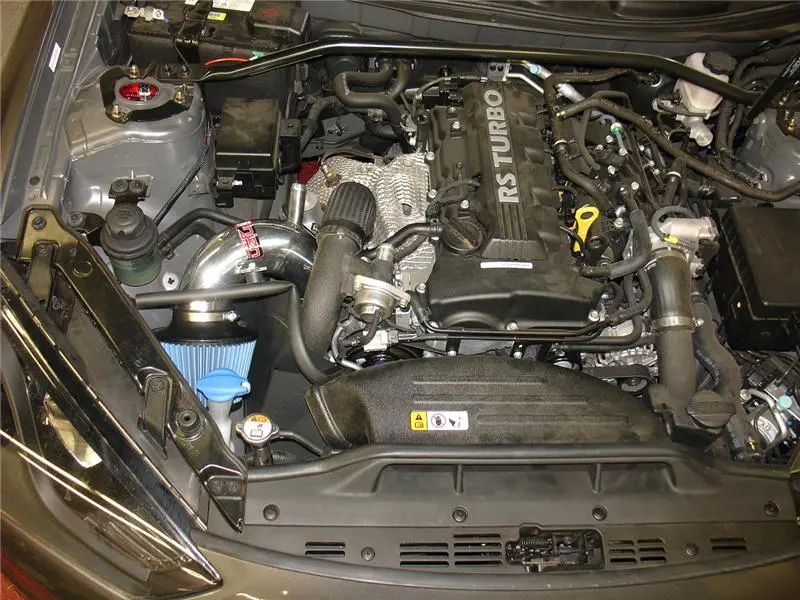 Injen 13-14 Hyundai Genesis Coupe 2.0L 4Cyl Turbo Gdi Polished Short Ram Intake W/ Heat Shield 1