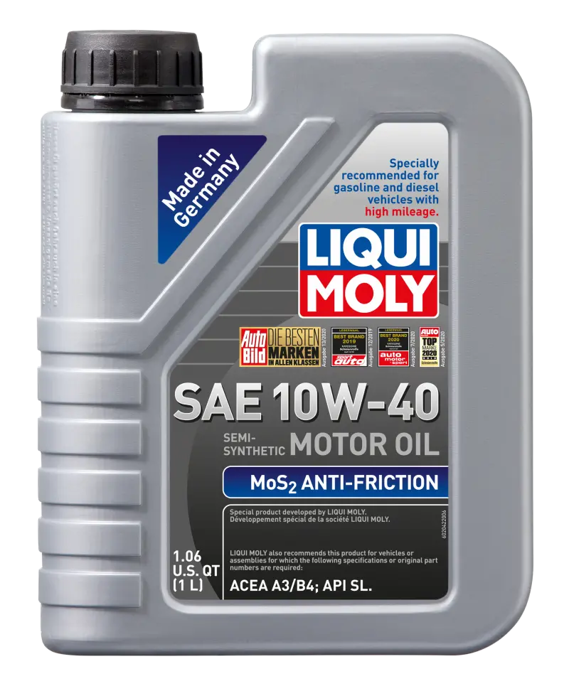 Liqui Moly 1L Mos2 Anti-Friction Motor Oil 10W40 1