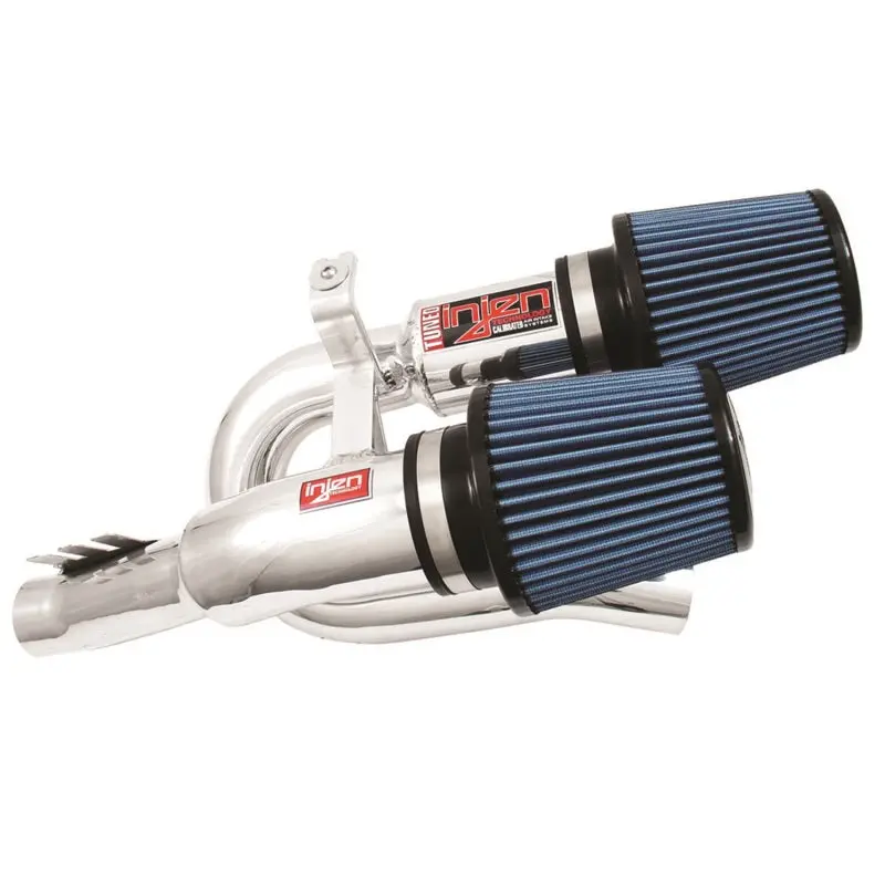Injen 07-09 335I E92 / 08-09 135I E82 3.0L L6 Twin Intake Polished Short Ram Intake 1