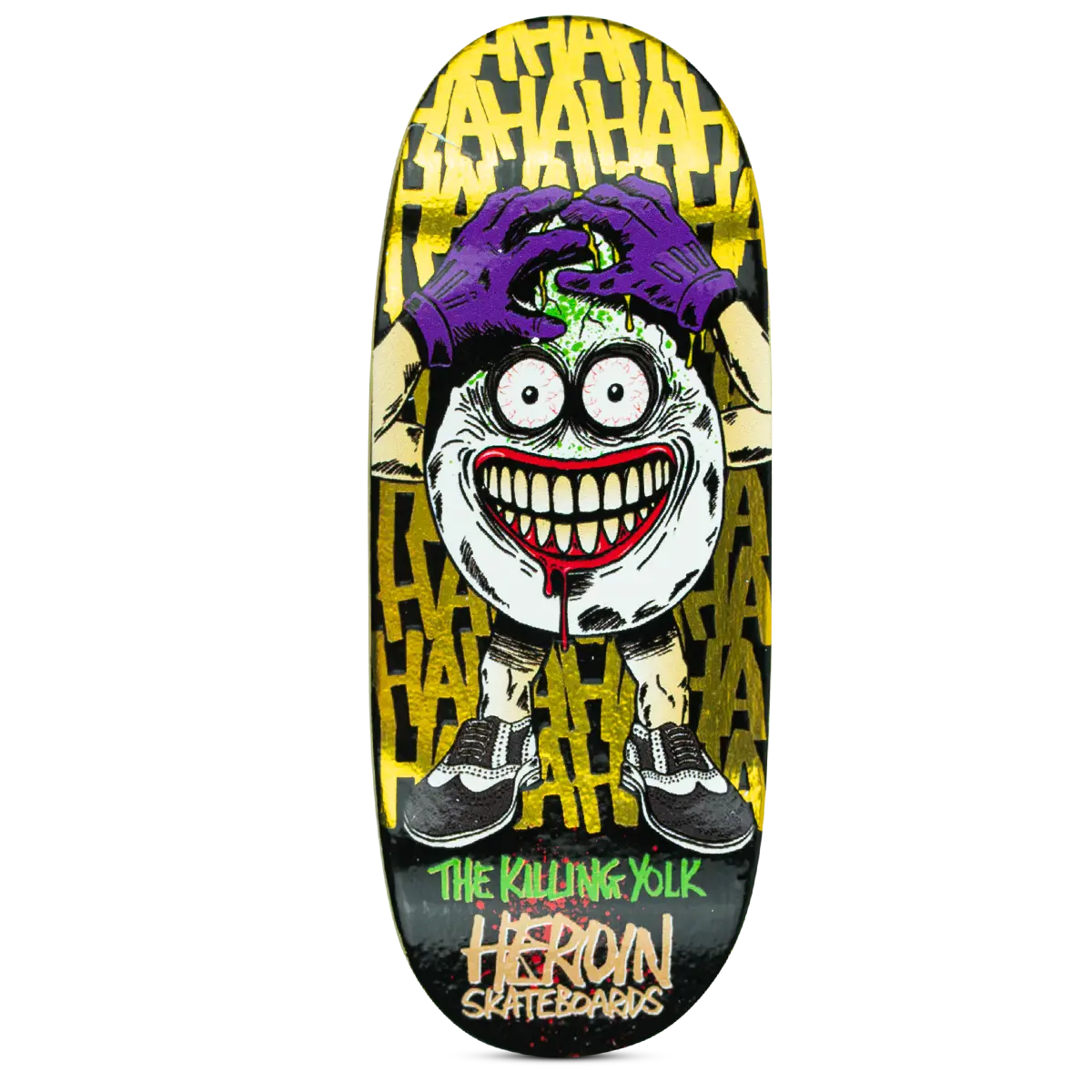Maple Lab Fingerboard Deck - The Killing Yolk 1
