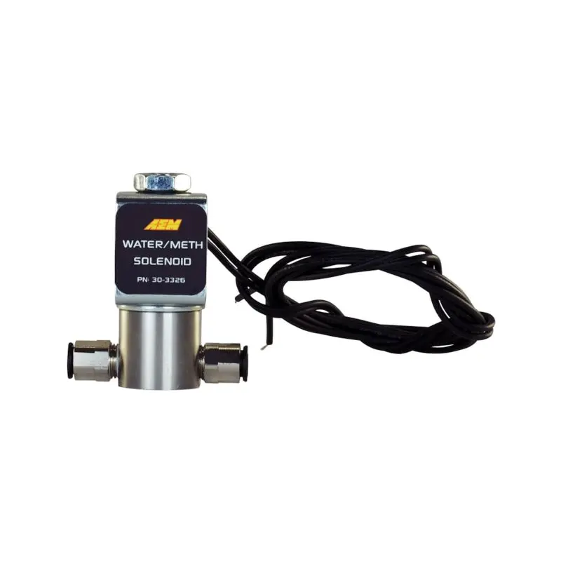 Aem Water/Methanol Injection System - High-Flow Low-Current Wmi Solenoid - 200Psi 1/8In-27Npt In/Out 1