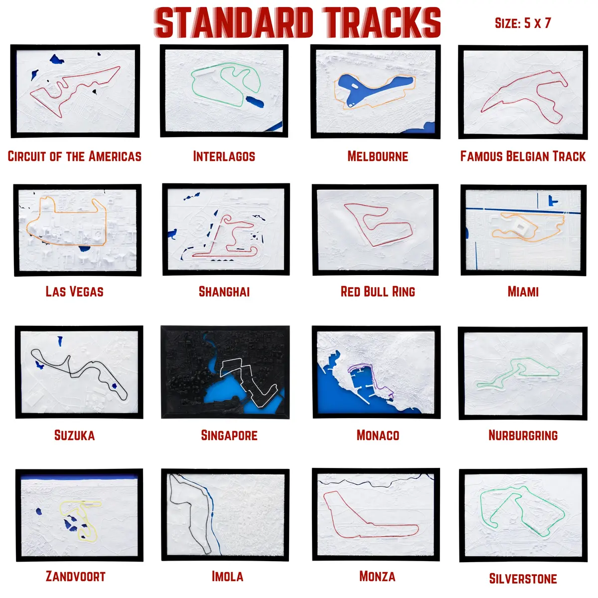 3D Circuit Track Art | F1 | Customizable | Gift | Decoration | Kitchen | Bedroom | Living Room | 1