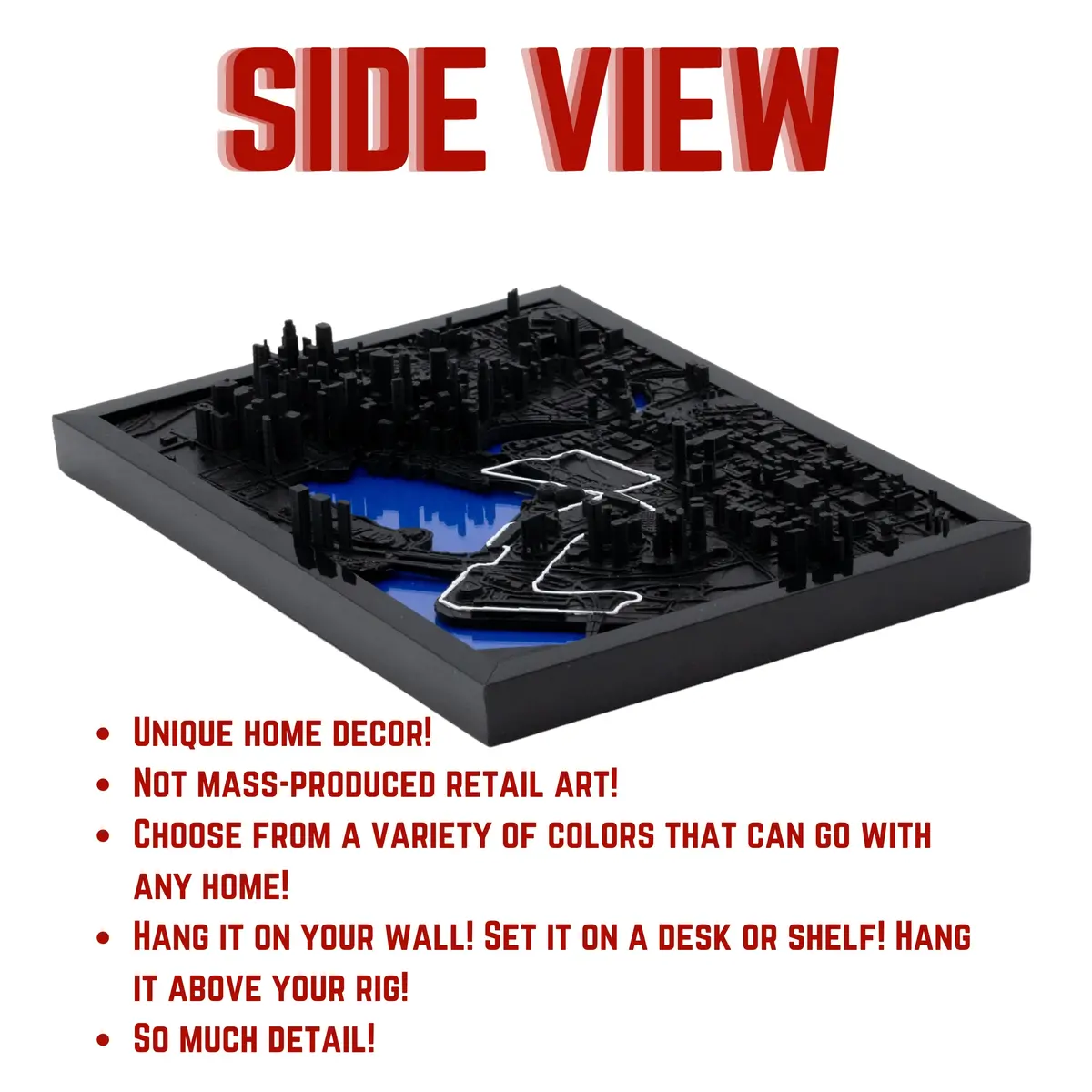 3D Circuit Track Art | F1 | Customizable | Gift | Decoration | Kitchen | Bedroom | Living Room | 3