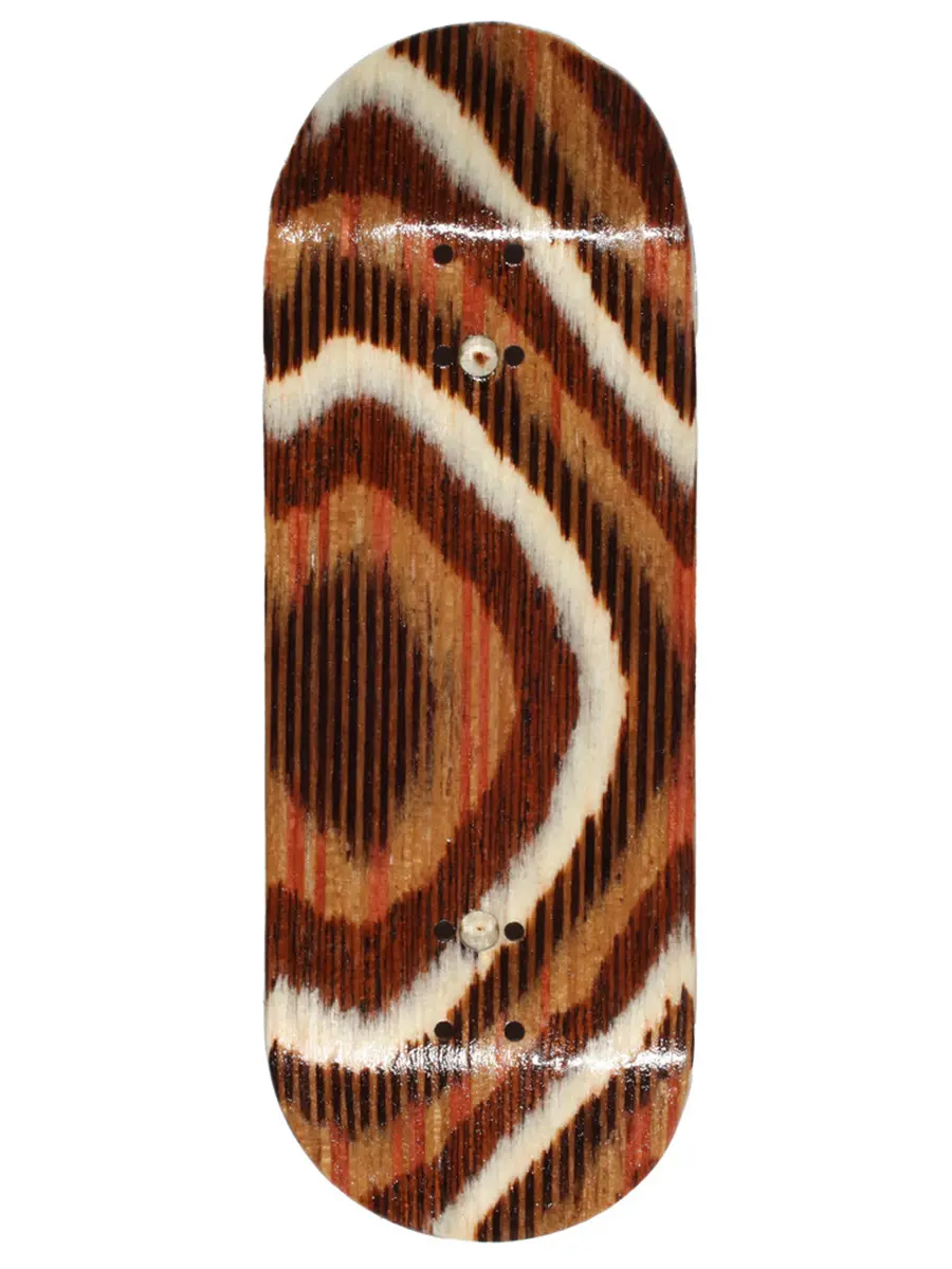 Flatface G16 Premium Fingerboard Deck - Brown White And Black 1