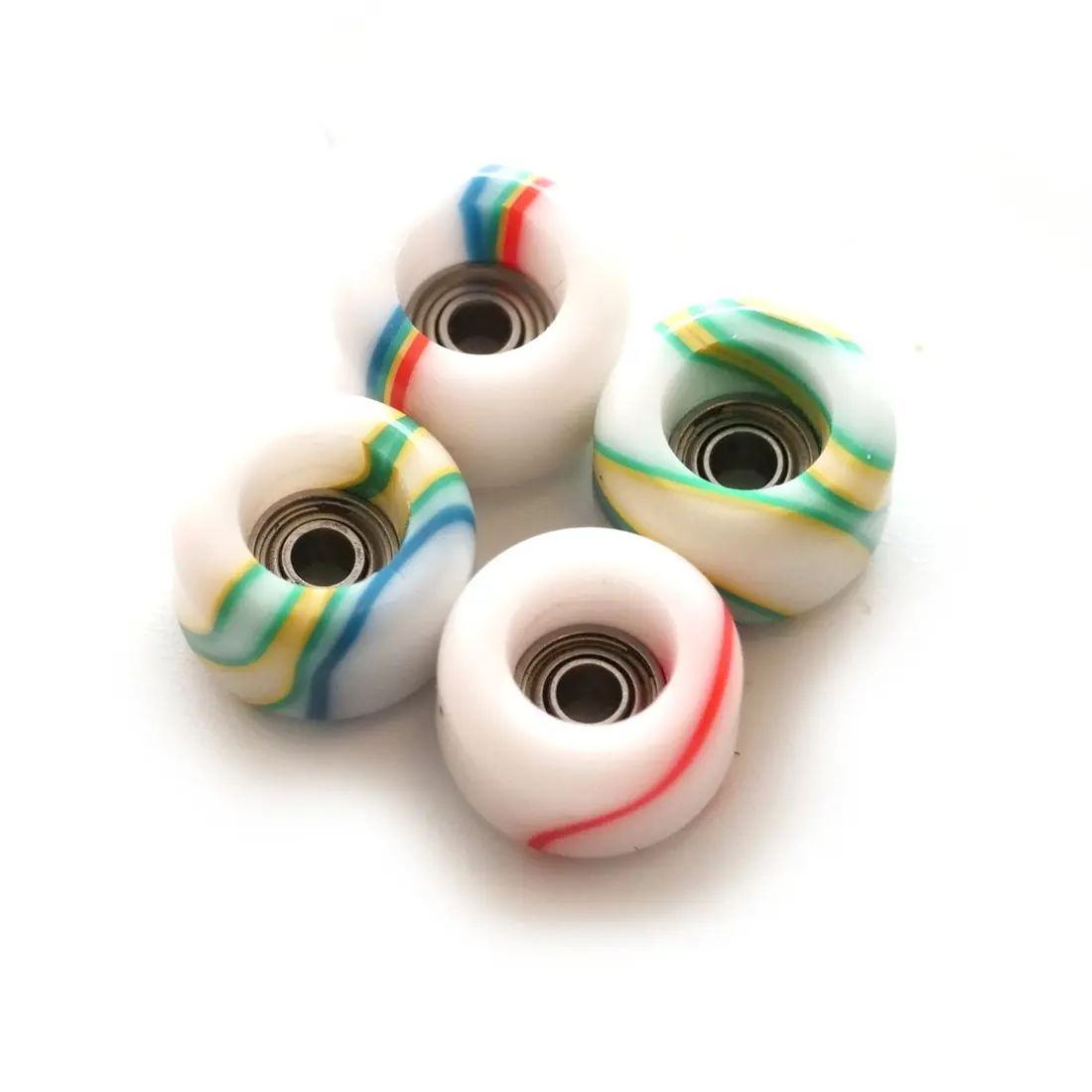 Flatface Fingerboard Le G4 Wheels - Candy Swirls 1