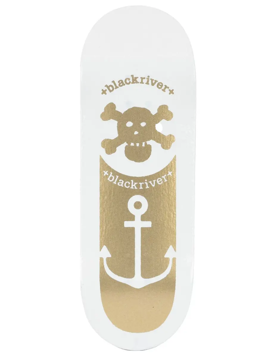 Blackriver Fingerboard Deck - Anchor White 1