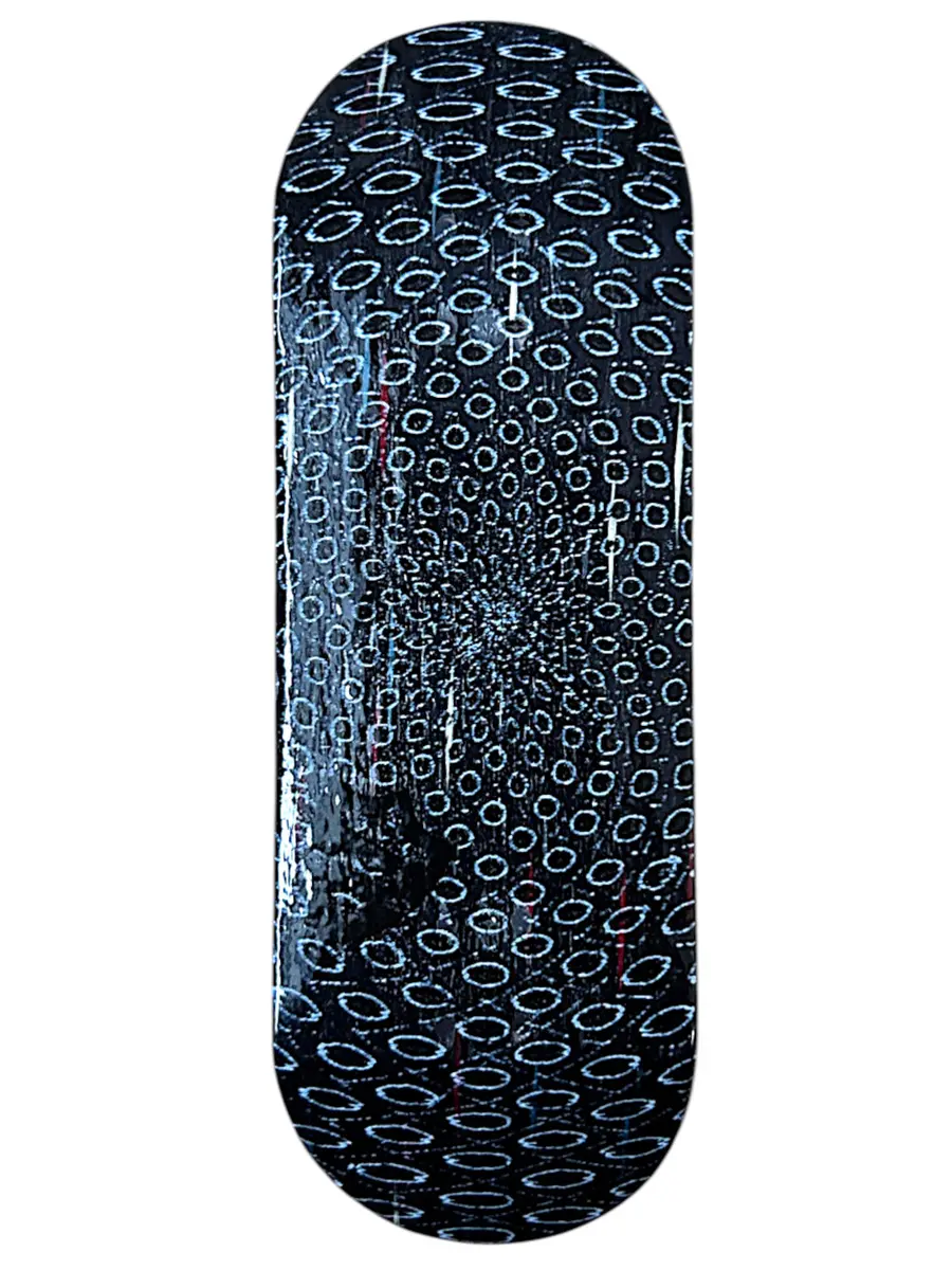 Flatface Prototype Fingerboard Deck - Premium Radiant Circles 1