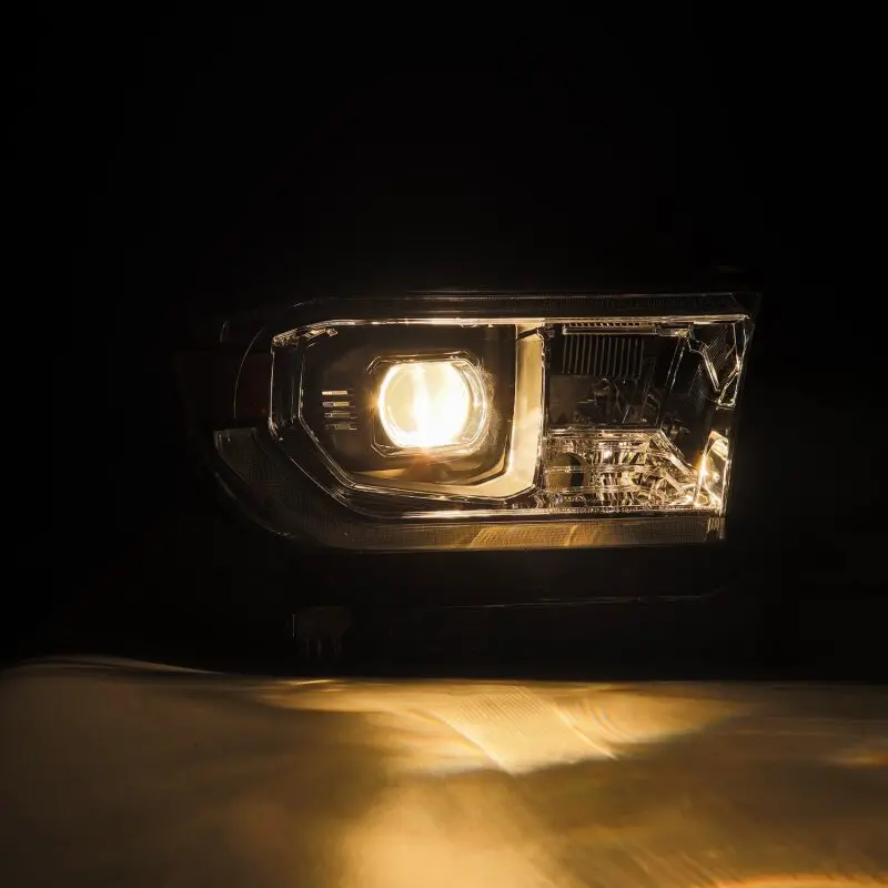 Alpharex 07-13 Toyota Tundra / 08-17 Sequoia Luxx Led Proj Hl Chrome W/Actv Light / Seq. Sig + Drl 2