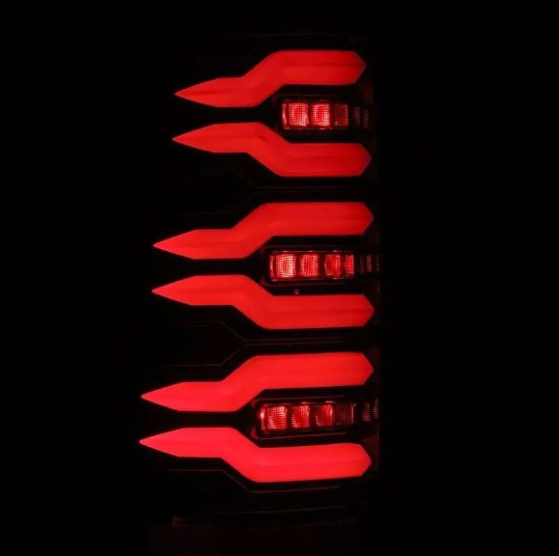 Alpharex 99-06 Chevrolet Silverado Sierra Luxx-Series Led Tail Lights Alpha-Black 2