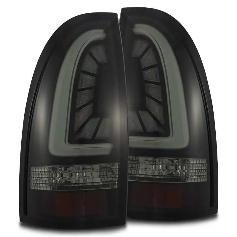 Alpharex 05-15 Toyota Tacoma Pro-Series Led Tail Lights Jet Black 1