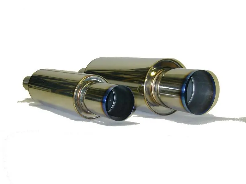 Hks Universal Stainless Hi Power 130Mm Titanium Muffler 1