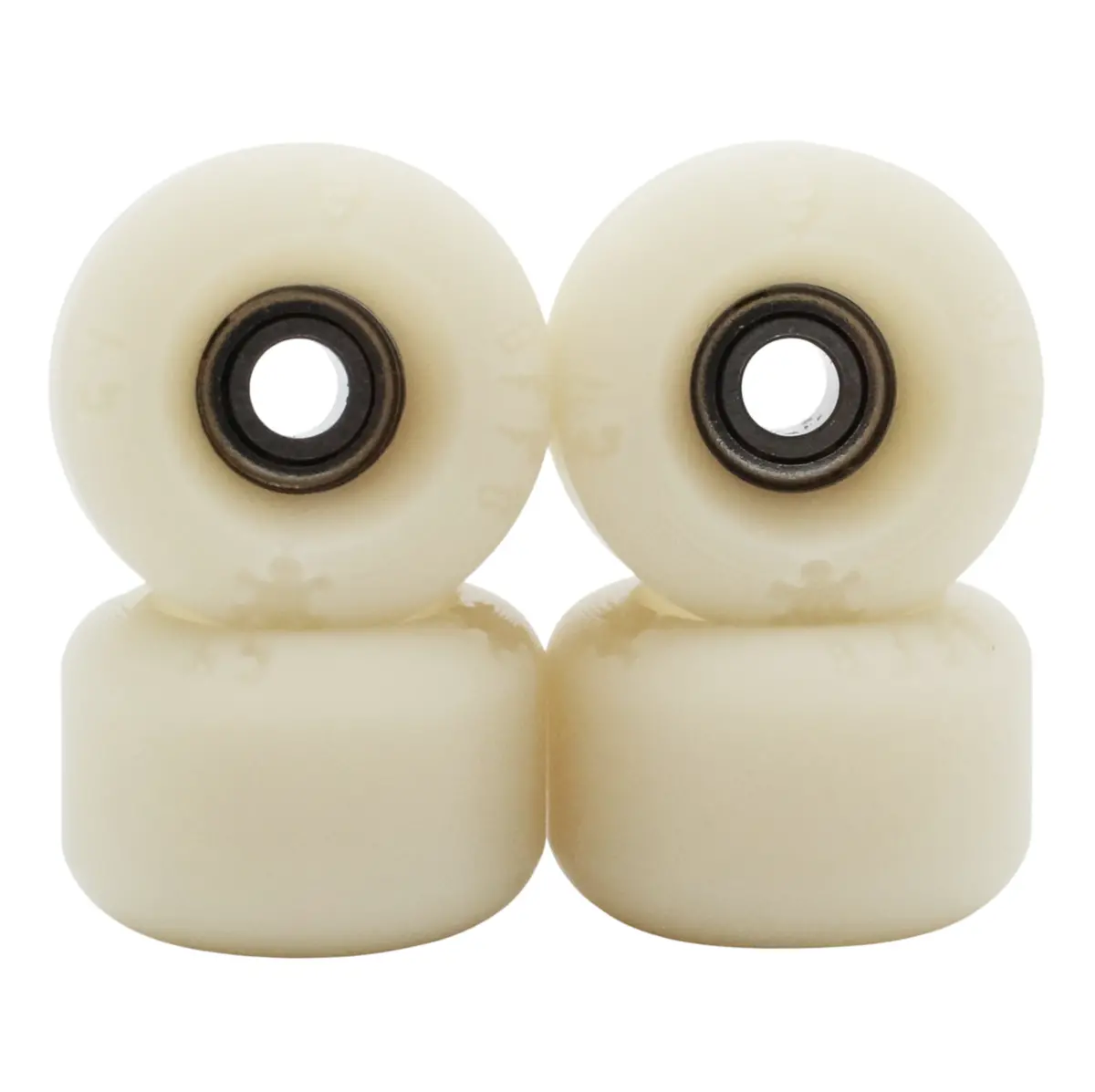 Blistered X Flatface X Blackriver G4-Br 72D Ultra Fingerboard Wheels - Off White 1