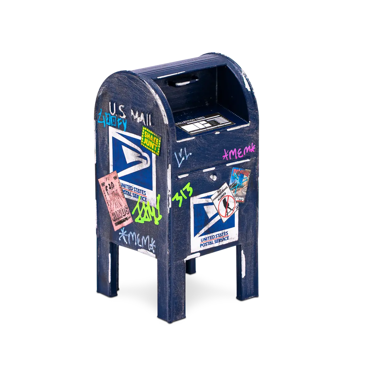 Futureboundprints Fingerboard Ramp - Thrashed Usps Post Box 1
