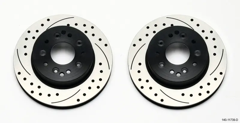 Wilwood Rotor Kit Rear-Drilled 65-82 Corvette C2/C3 (1Pc Rotors) 1