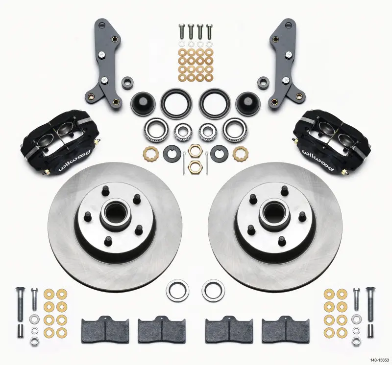 Wilwood Forged Dynalite-M Front Kit 11.30In 1 Pc Rotor&Hub 60-68 Ford / Mercury Full Size / Galaxie 1