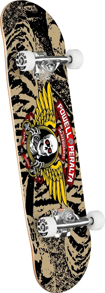 Powell Winged Skateboard Complete - Khaki/Black / 8.0 X 31.45 1