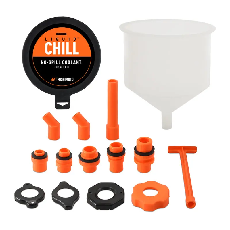Mishimoto No-Spill Coolant Funnel Kit 15Pc Set 1