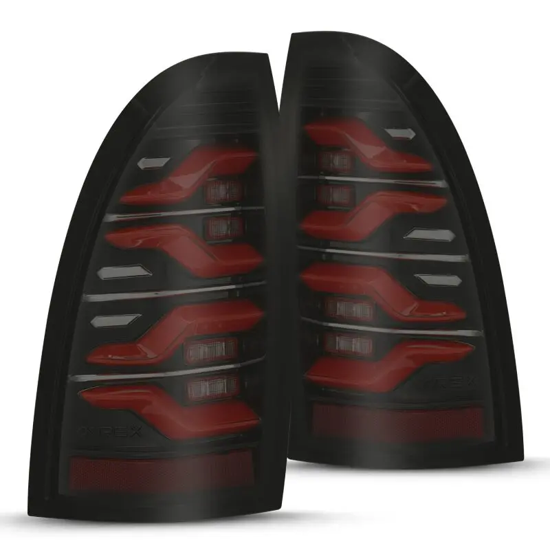 Alpharex 05-15 Toyota Tacoma Luxx Led Taillights Blk/Red W/Activ Light/Seq Signal 1
