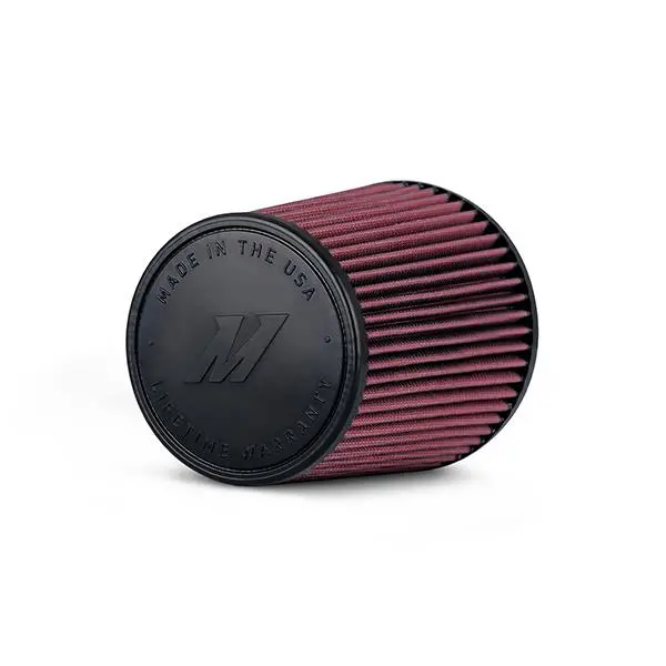 Mishimoto Universal Fit, Performance Air Filter, 2.75In Inlet, 6In Filter Length Red 1