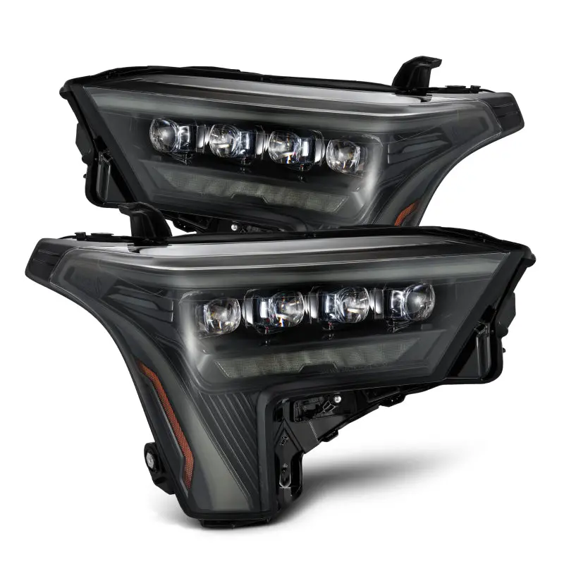 Alpharex 22-23 Toyota Tundra Nova-Series Headlights Alpha-Blk W/White Drl - Req 810029 Or 810030 1
