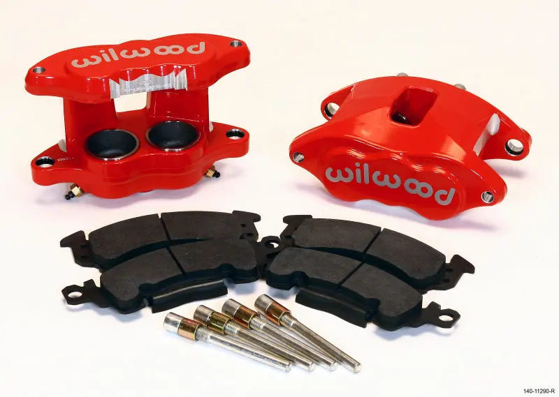 Wilwood D52 Front Caliper Kit - Red 2.00 / 2.00In Piston 1.28In Rotor 1