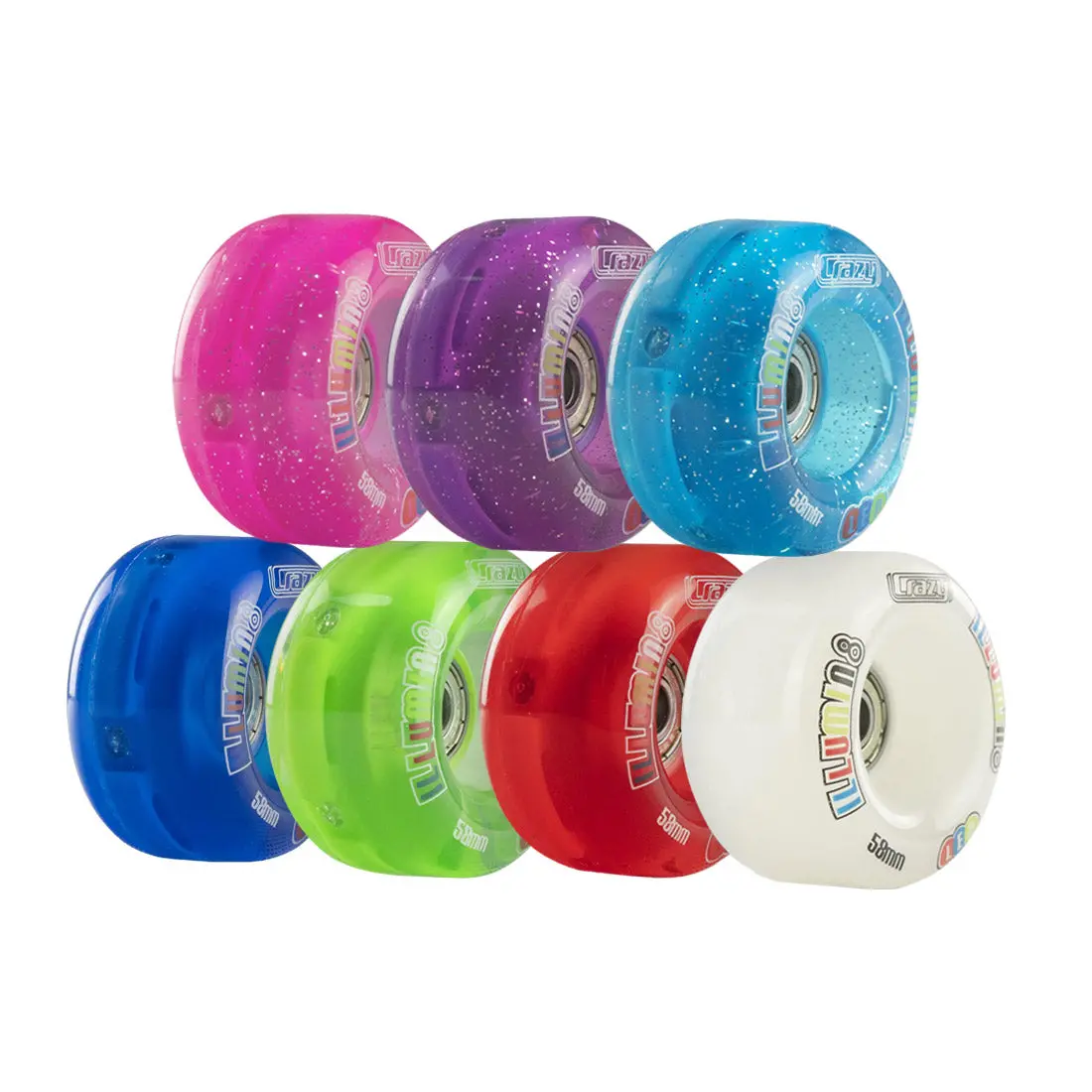 Crazy Illumin8 Led 58Mm Quad Wheels 2Pk 1