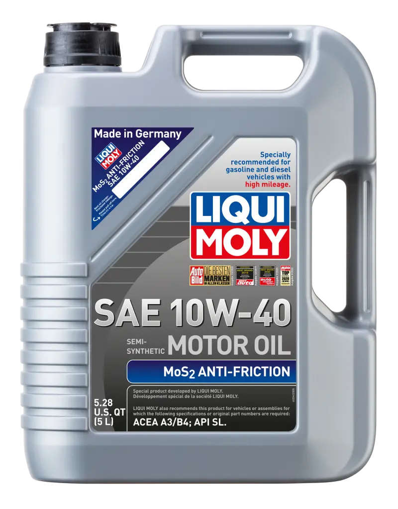 Liqui Moly 5L Mos2 Anti-Friction Motor Oil 10W40 1